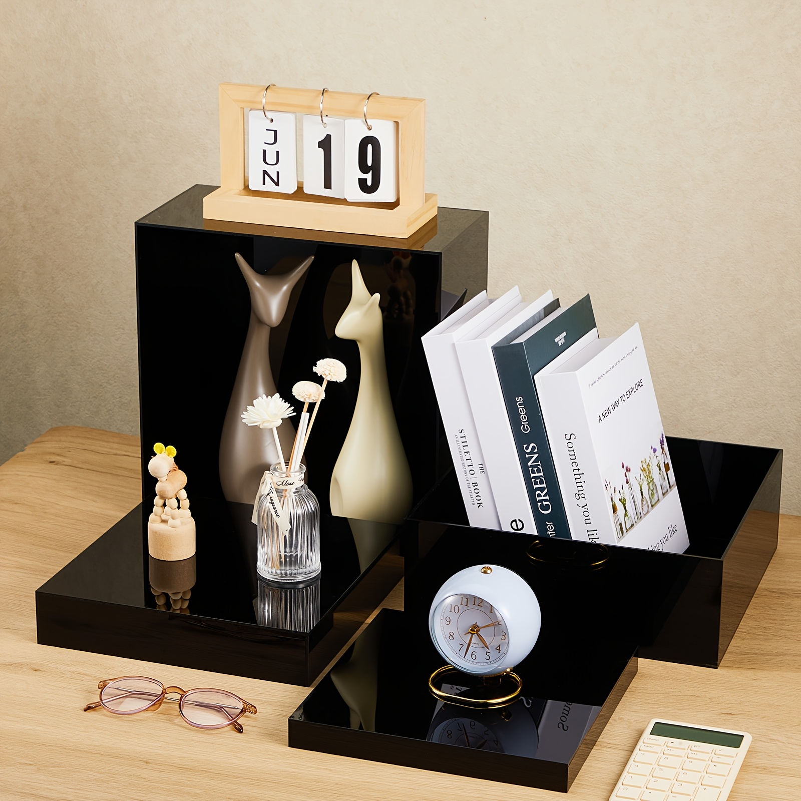 7pcs Buffet Risers Set Acrylic - Display Risers Set ulasan dan harga