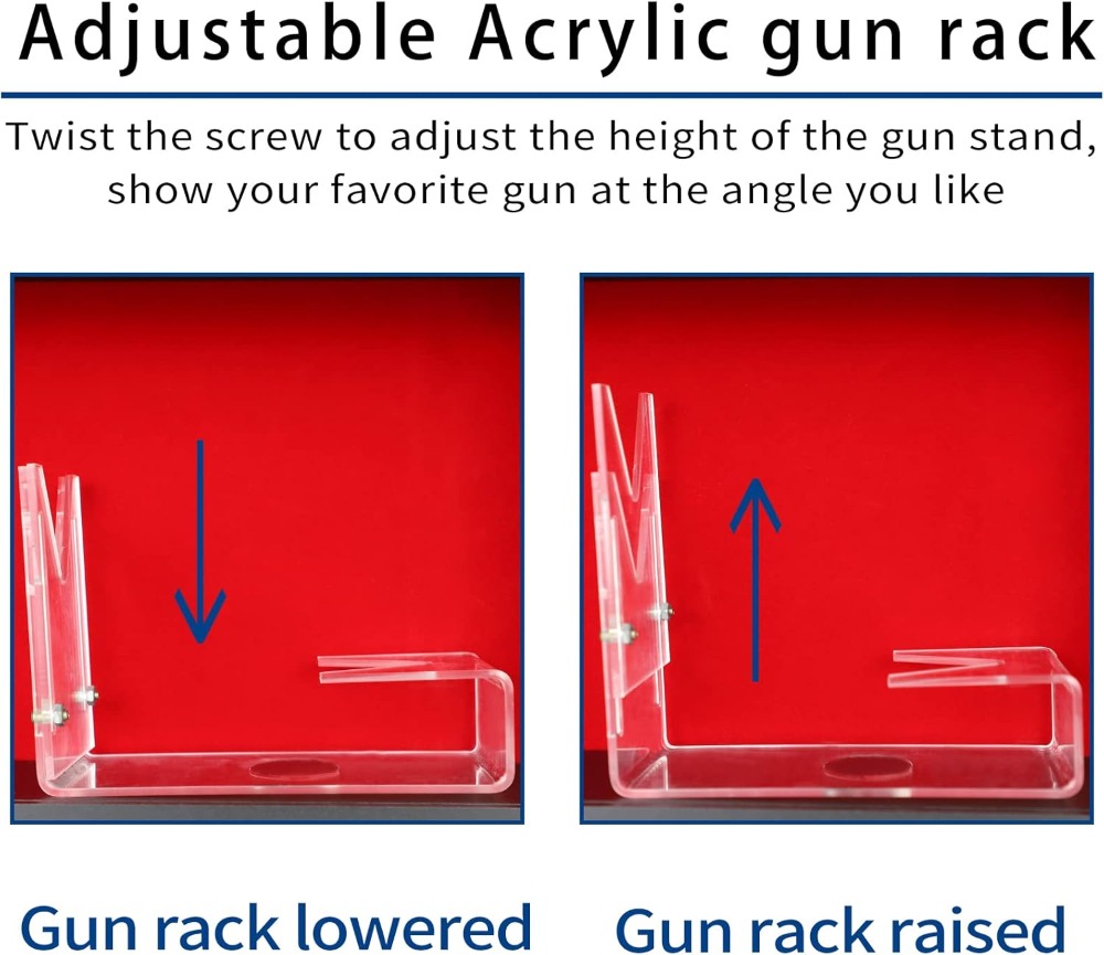 Lockable Wall Mount Gun Displa - Display Case Acrylic ulasan dan harga