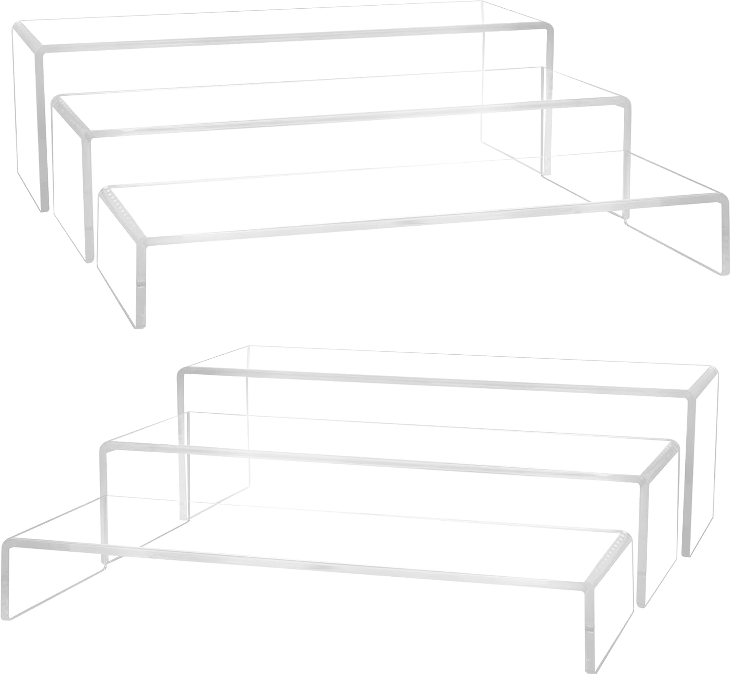 Acrylic Display Risers, 2 Set  - Display Risers Set ulasan dan harga