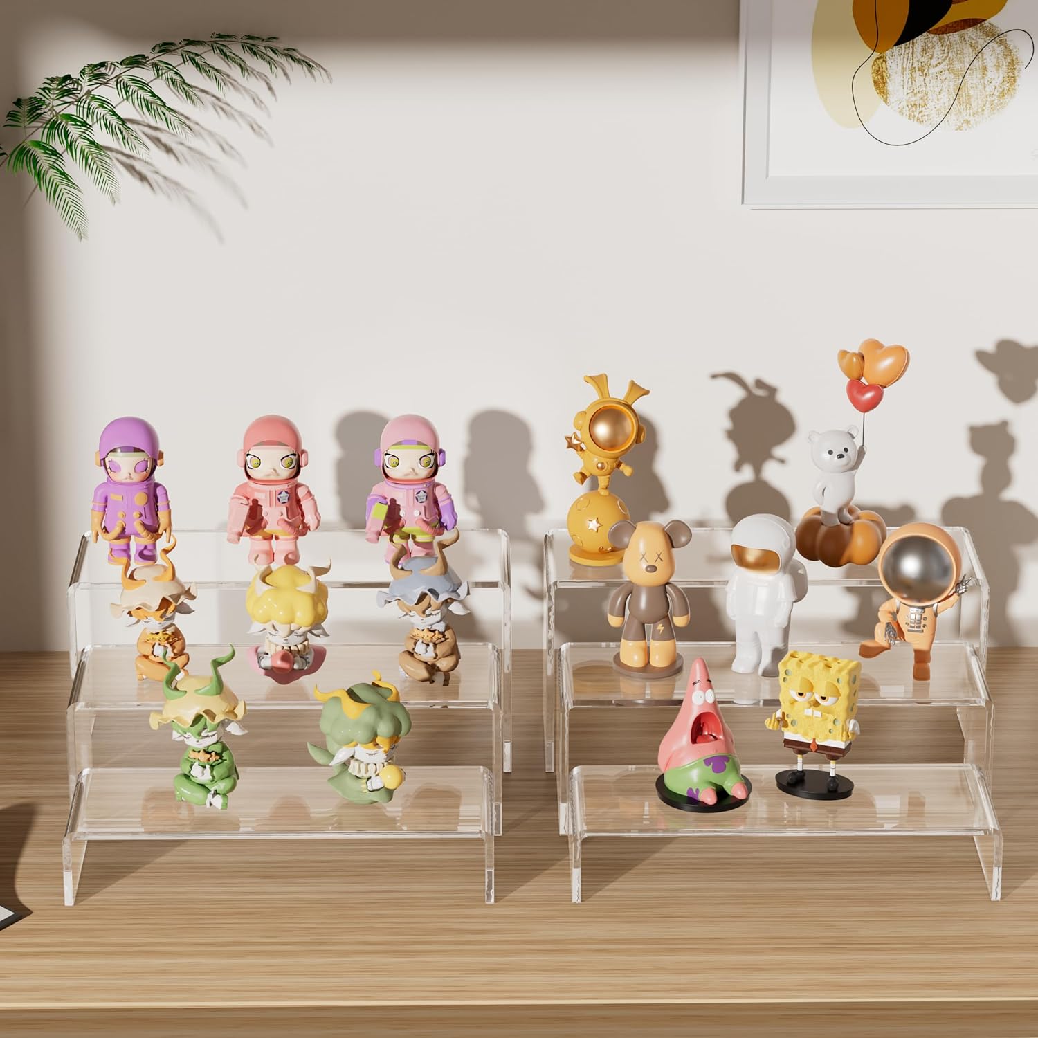 Acrylic Display Risers, 2 Set  - Display Risers Set ulasan dan harga