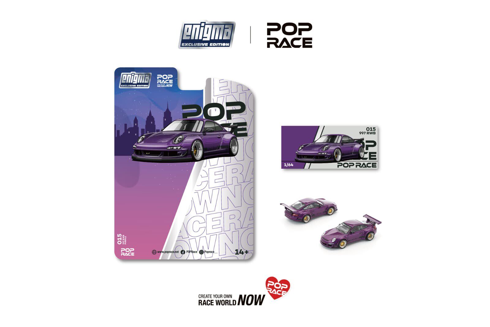 In Stock Ready To Ship Pop Rac - Die Cast Car 1 64 ulasan dan harga