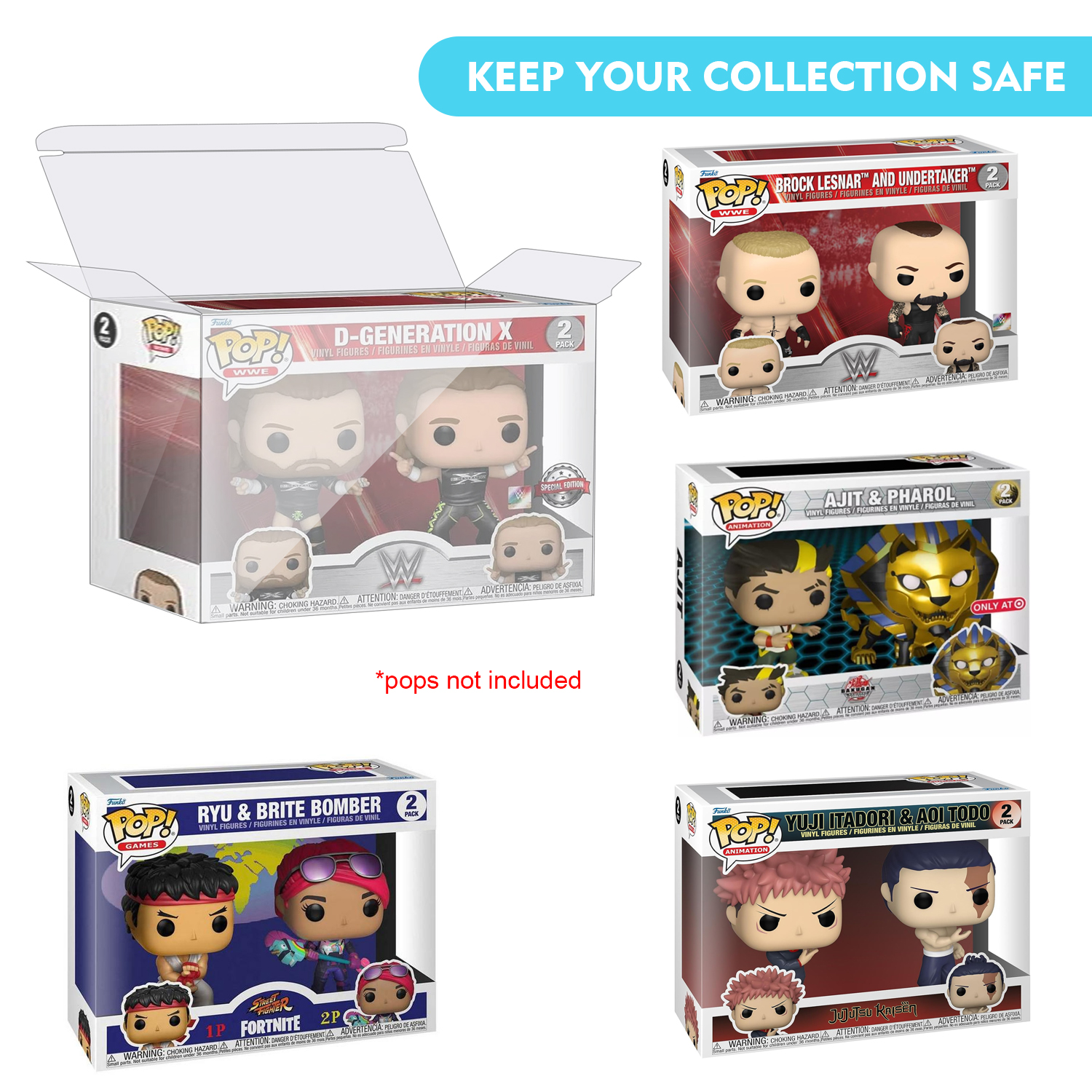 HIGOPLAY 2 in 1 Pack Protectiv - Funko Pop Protector ulasan dan harga