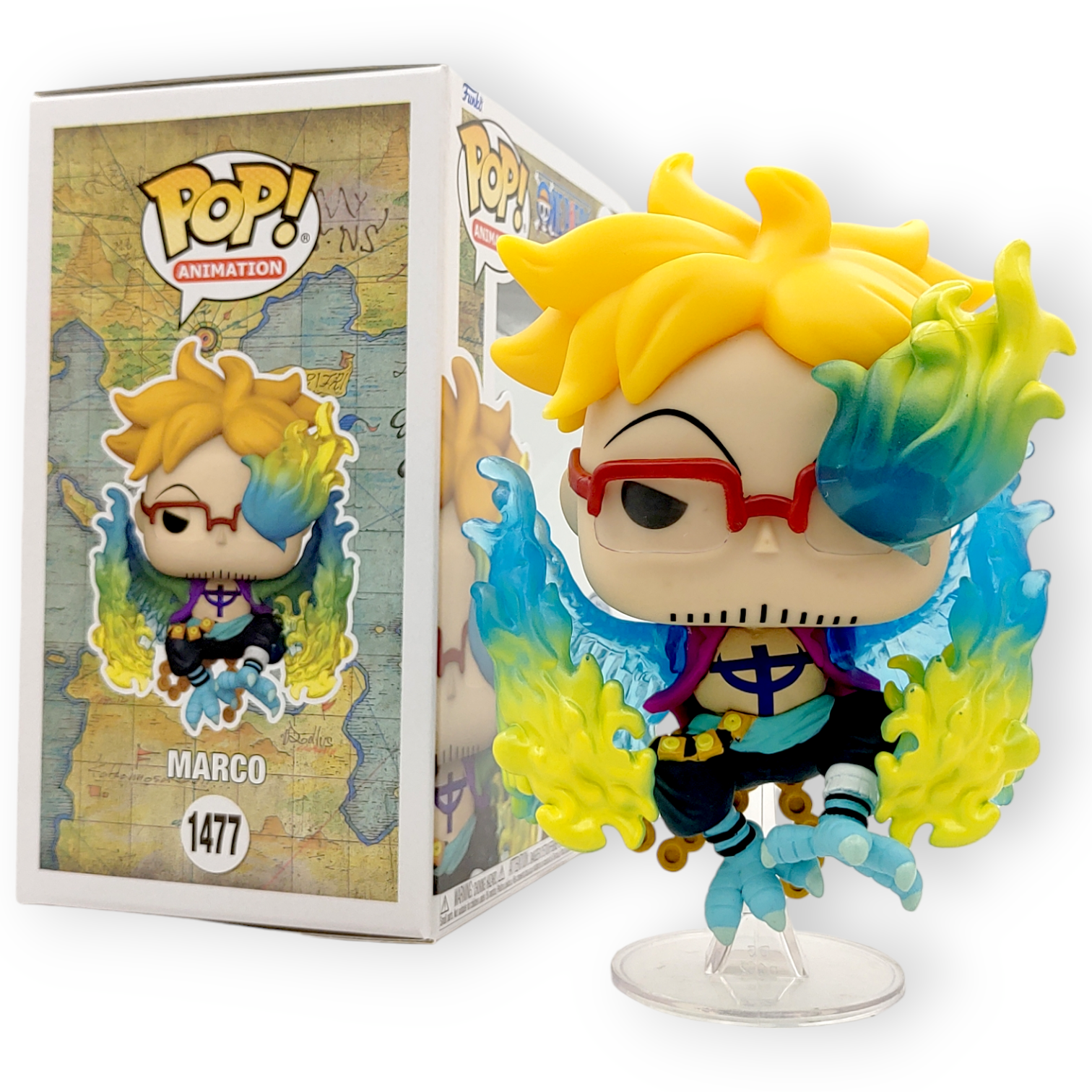 One Piece Marco #1477 Figure F - Funko Pop Protector ulasan dan harga