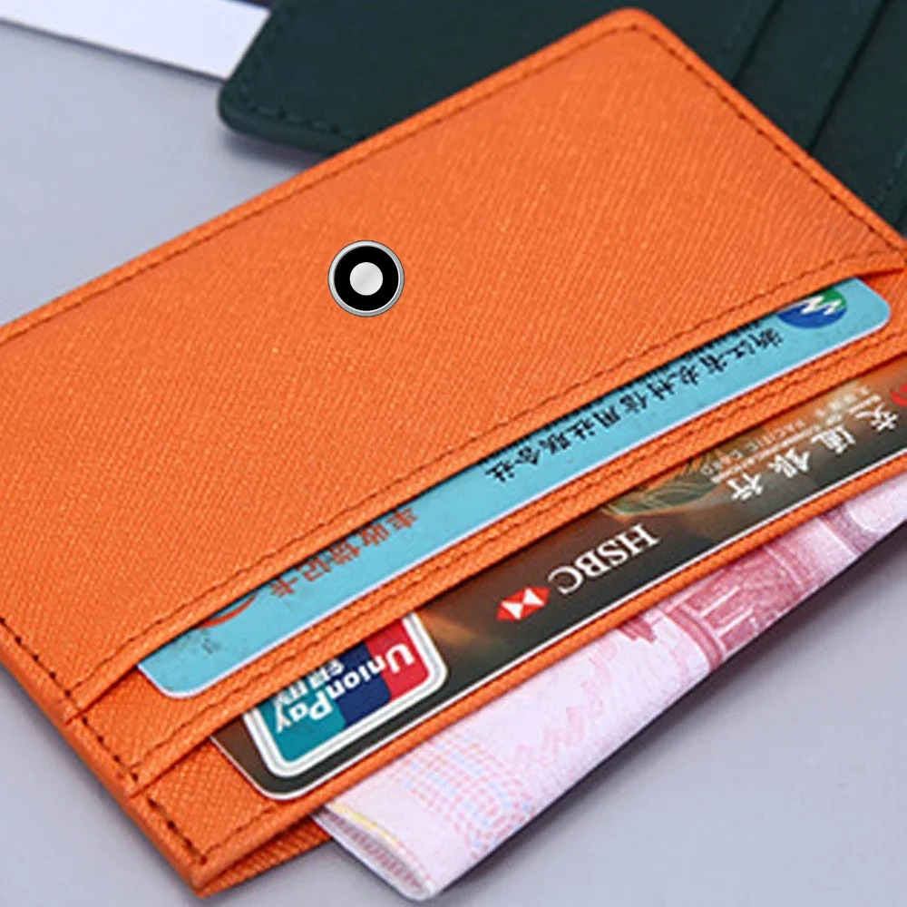 Minimalist Women Men Leather S - Card Top Loader ulasan dan harga