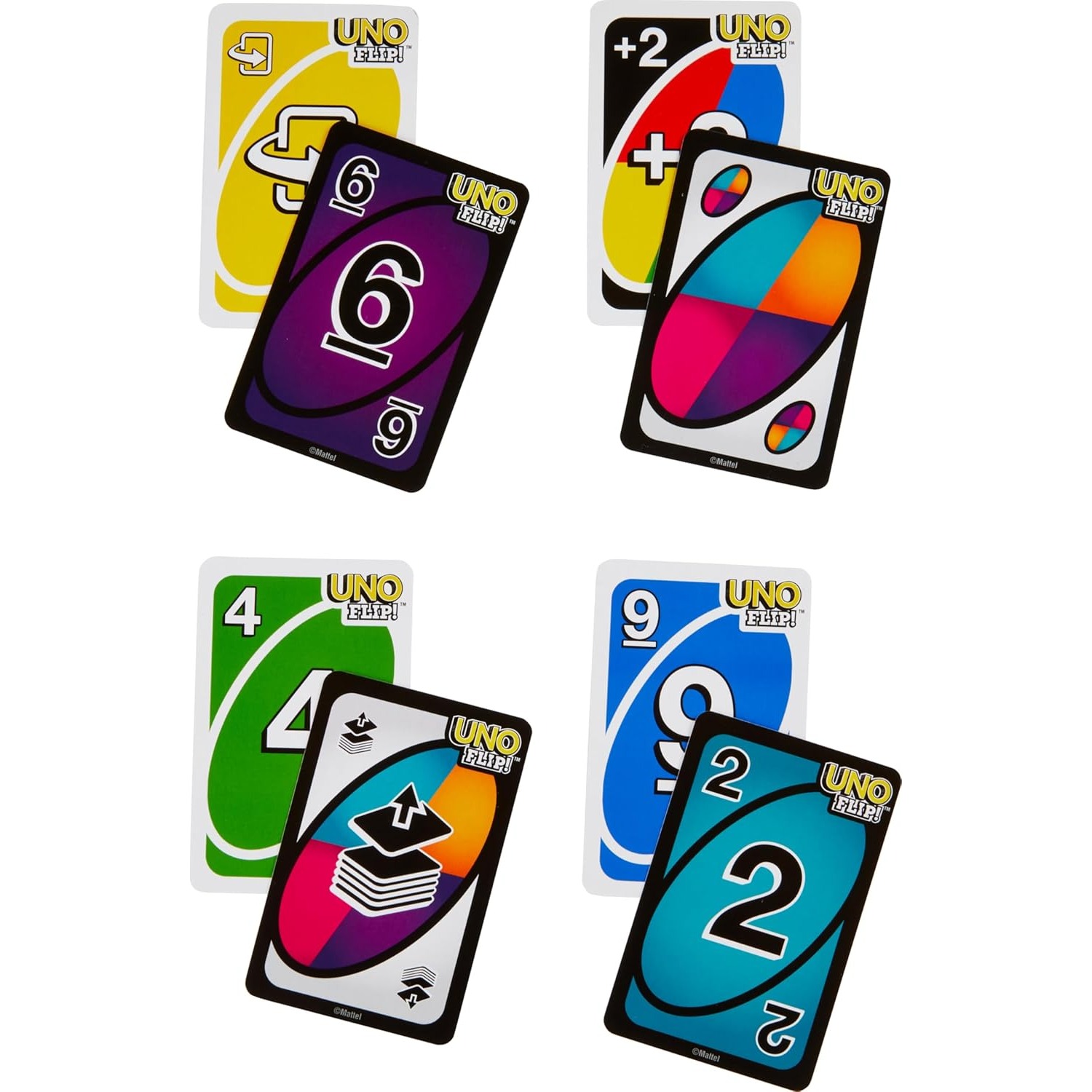 100% Original Mattel UNO Flip  - Graded Card Display ulasan dan harga