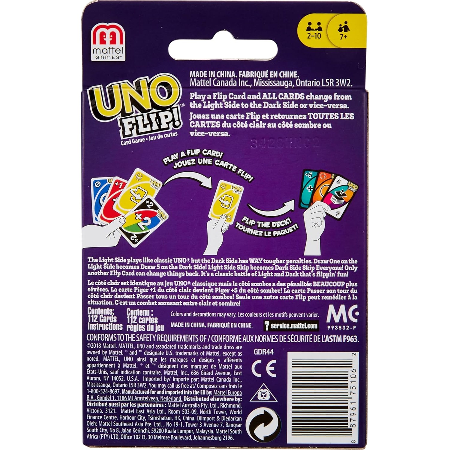 100% Original Mattel UNO Flip  - Graded Card Display ulasan dan harga