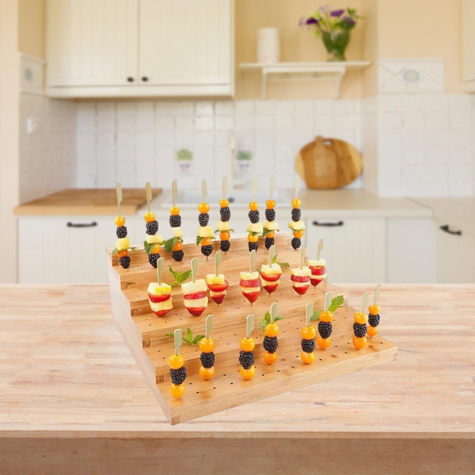 Wood Lollipop Holder Portable  - Display Risers Set ulasan dan harga