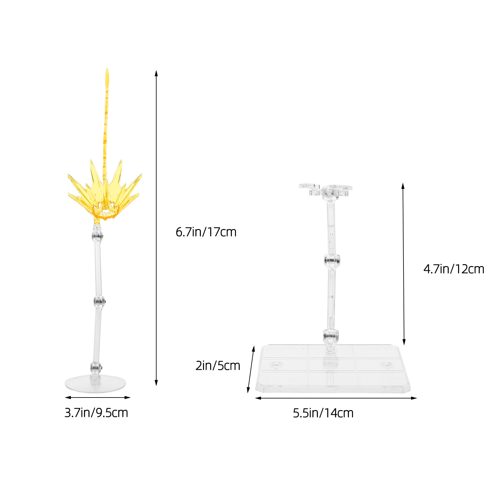 2Pcs Effect Stand Adjustable A - Action Figure Stand ulasan dan harga