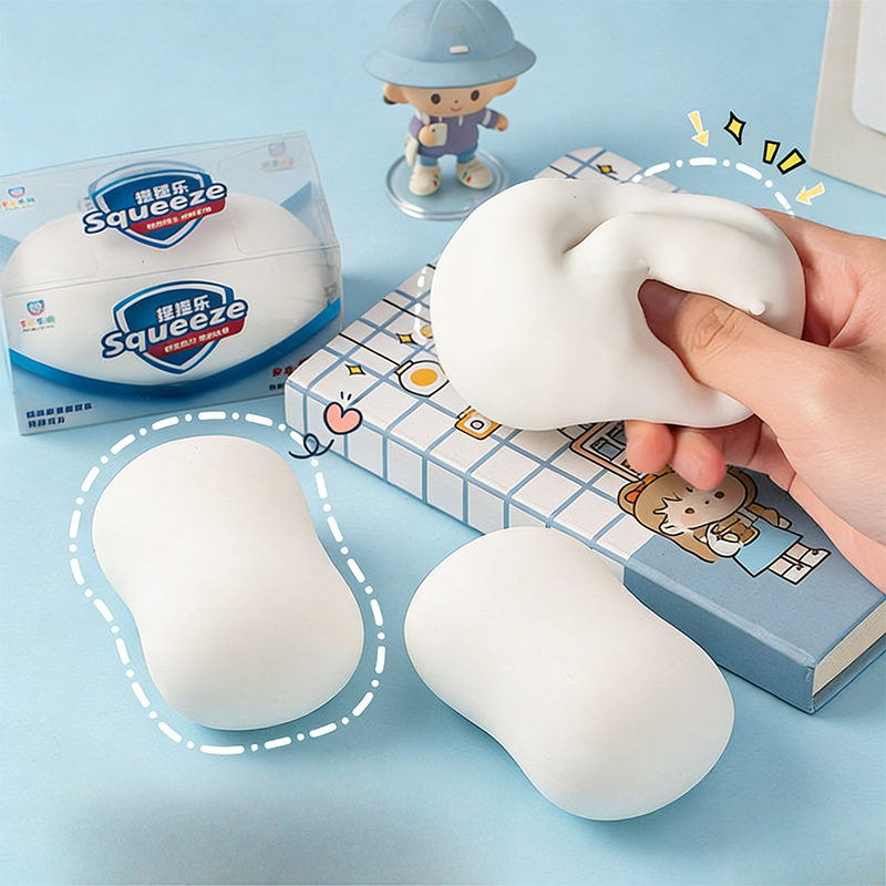Soft Fake White Soap Squishy S - Fidget Cube Original ulasan dan harga