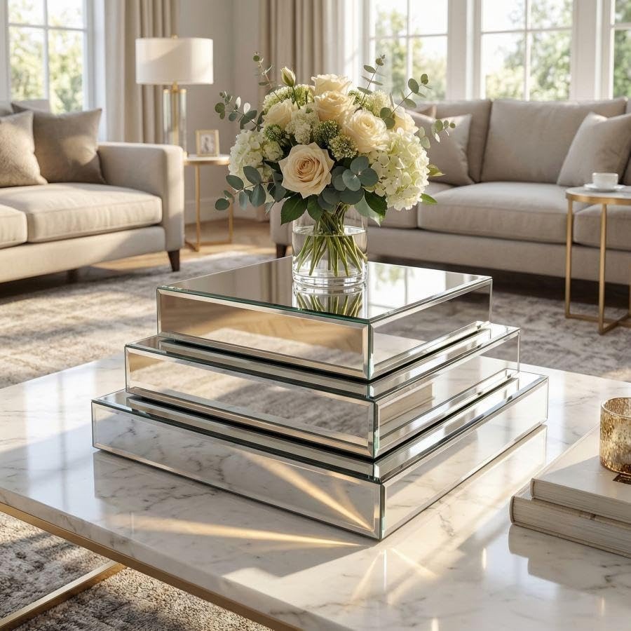 Mirror Display Riser Stands 3  - Display Risers Set ulasan dan harga