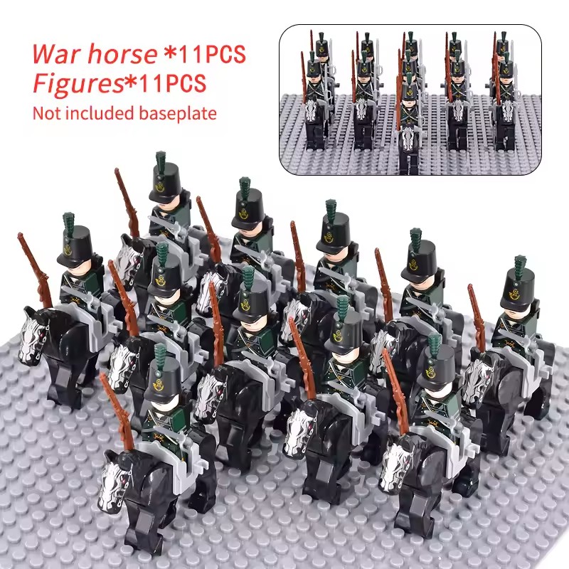 10pcs Napoleonic Wars Military - Lego Minifigure Holder ulasan dan harga