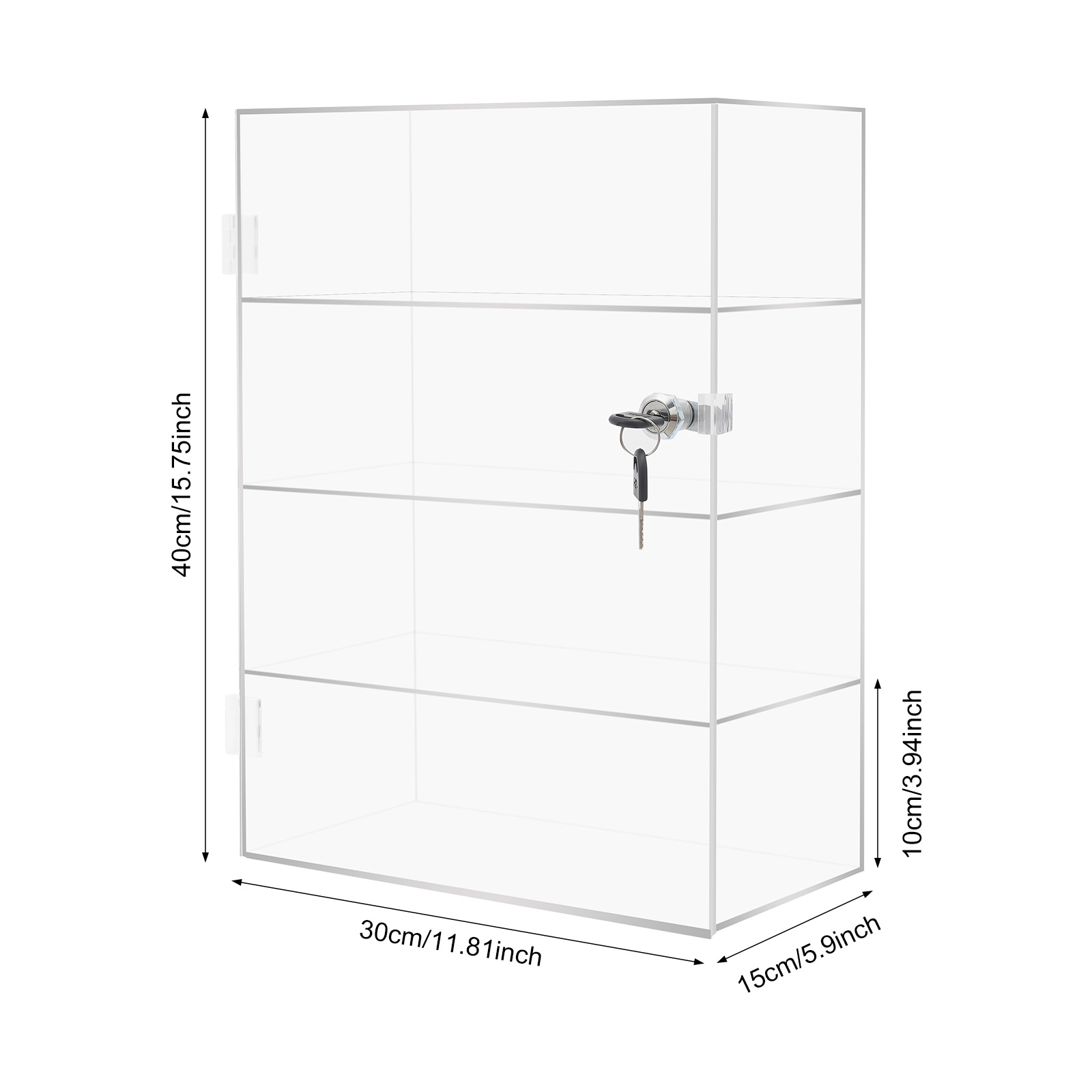 Clear Lockable Acrylic Display - Display Case Acrylic ulasan dan harga