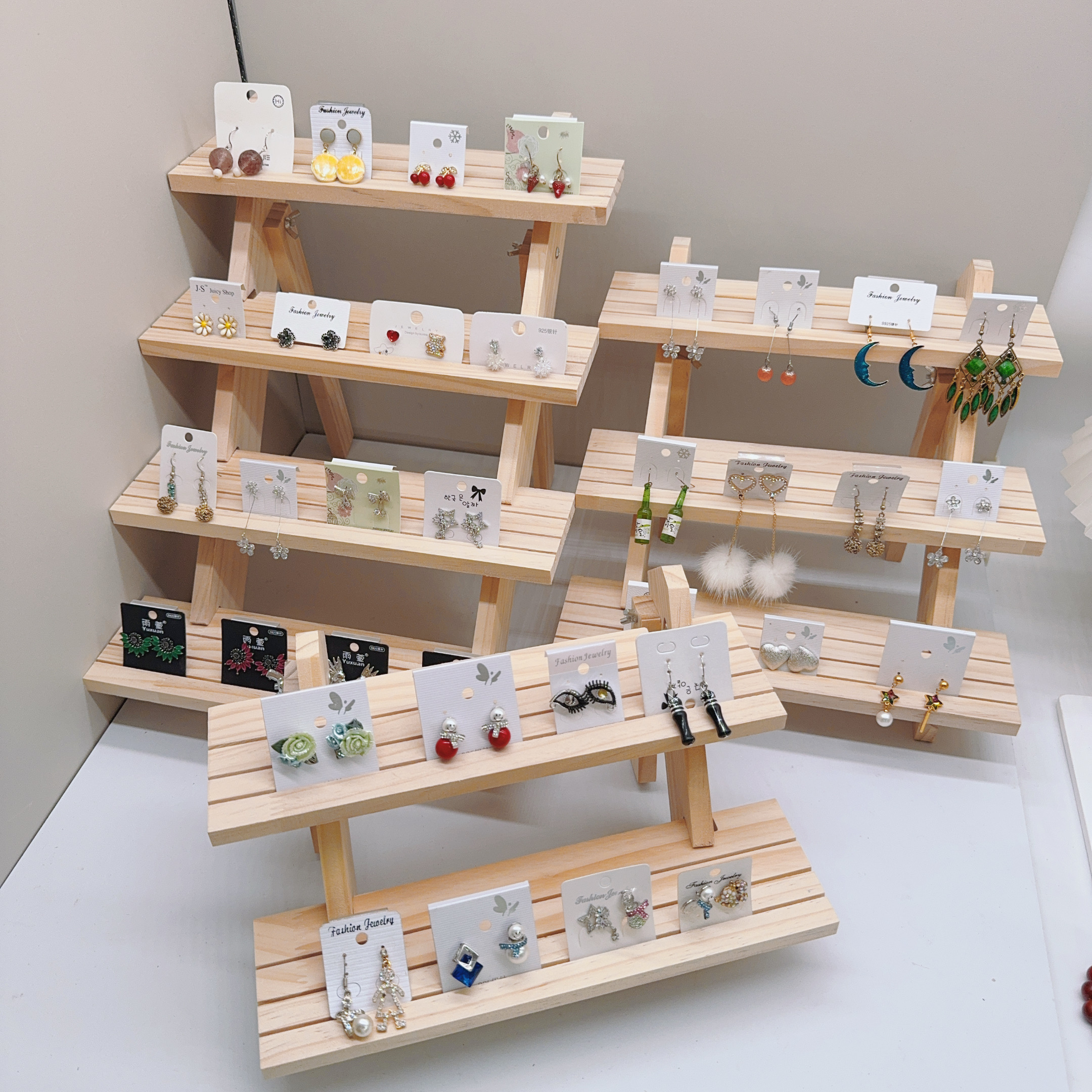 Ear Stud Holder Riser Multi-ti - Display Risers Set ulasan dan harga